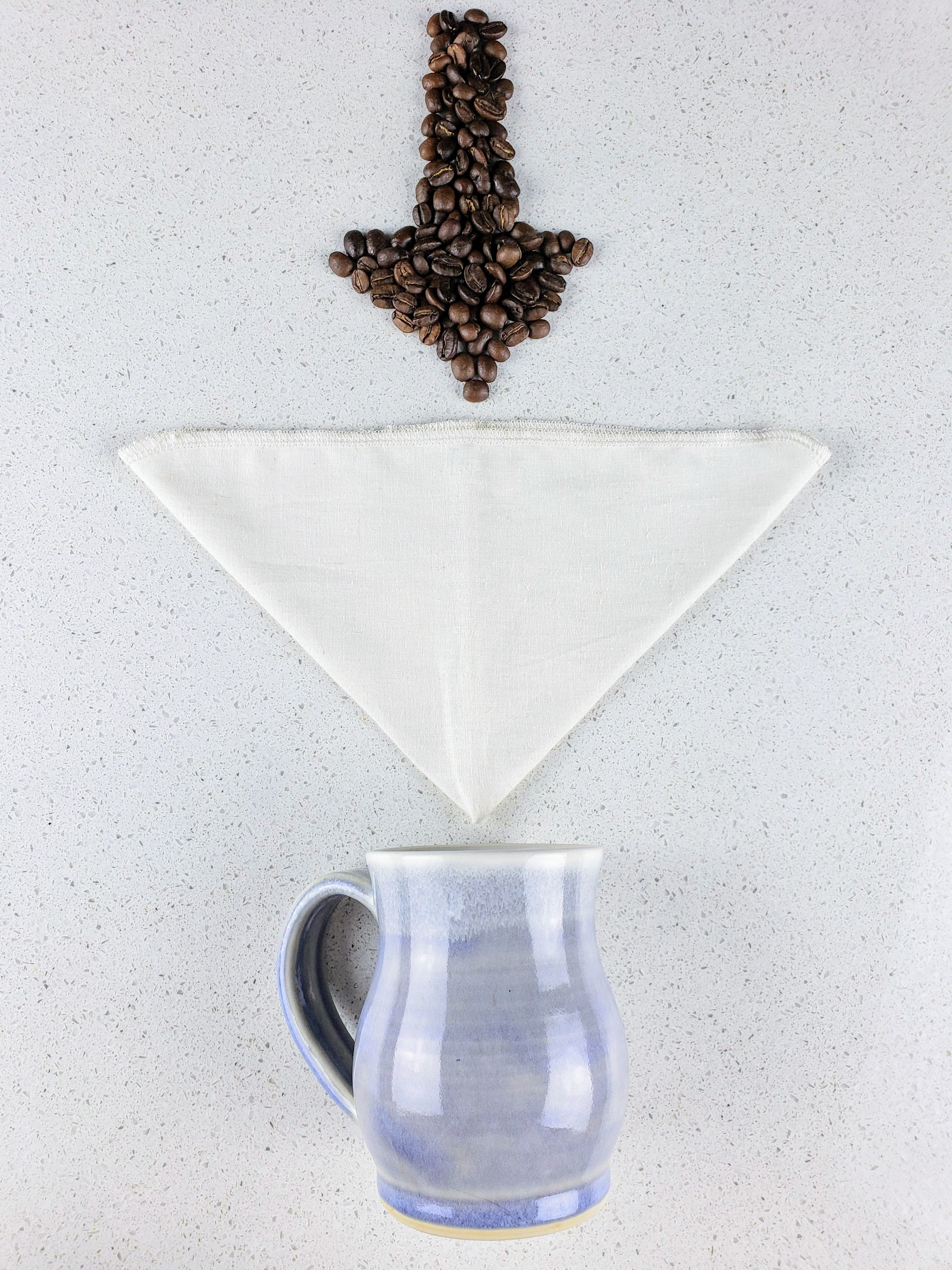 Pour-Over Style Cloth Coffee Filter
